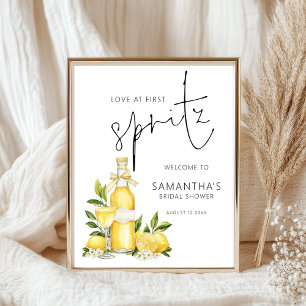 Printable Love First Spritz Welkom Vrijgezellenfee Poster