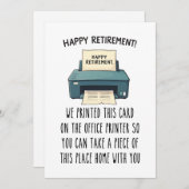 Printable Retirement Card, Funny Retirement Gift Feestdagenkaart (Voorkant / Achterkant)