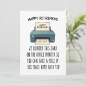 Printable Retirement Card, Funny Retirement Gift Feestdagenkaart (Staand voorkant)