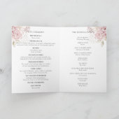 Printable Simple Church Folded Wedding Programme (Intérieur)