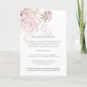 Printable Simple Church Folded Wedding Programme (Dos)