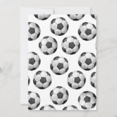 Printable Soccer Anniversaire Invitation modèle (Dos)
