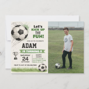 Printable Sports Party Nodig voor Jongens & Meisje Kaart