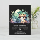 Printable Sweet Tiger Birthday Kaart (Staand voorkant)