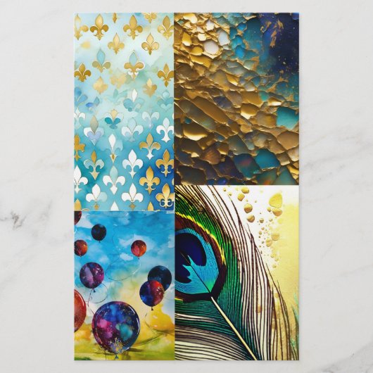 Printables Sampler - Exotic Aquas - Inkingly van j Flyer (Voorkant)