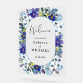 printanier violet bleu roux bleu floral mariage ac (Angle)