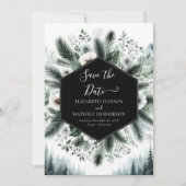 Printbare Chic Mountain bruiloft Save The Date (Voorkant)