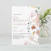 Printbare Waterverf Bloemen Uitnodiging (Staand voorkant)