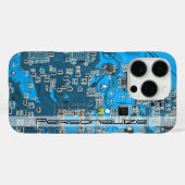 Printed Circuit Assembly PCB Blue Circuit Board Case-Mate iPhone Case (Achterkant (horizontaal))