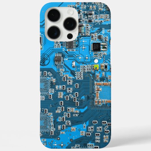 Printed Circuit Assembly PCB Blue Circuit Board Case-Mate iPhone Case (Achterkant)