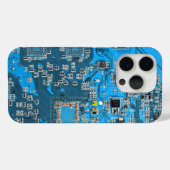 Printed Circuit Assembly PCB Blue Circuit Board Case-Mate iPhone Case (Achterkant (horizontaal))