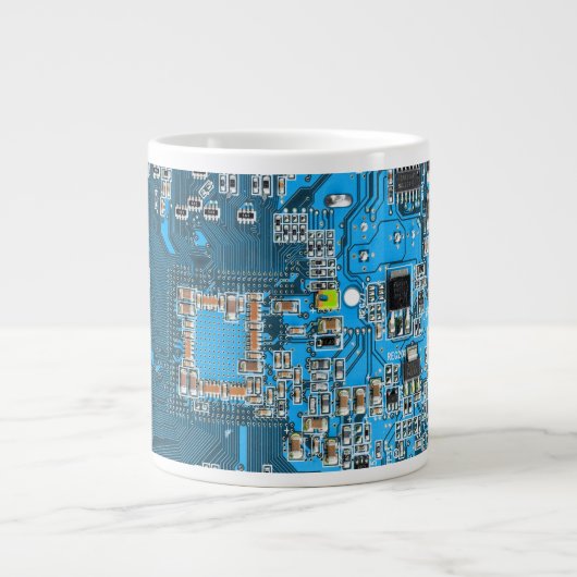 Printed Circuit Assembly PCB Blue Circuit Board Extra Grote Beker (Voorkant)
