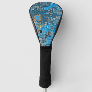 Printed Circuit Assembly PCB Blue Circuit Board Golfheadcover