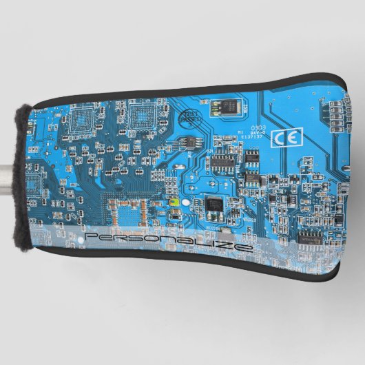 Printed Circuit Assembly PCB Blue Circuit Board Golfheadcover (Voorkant)