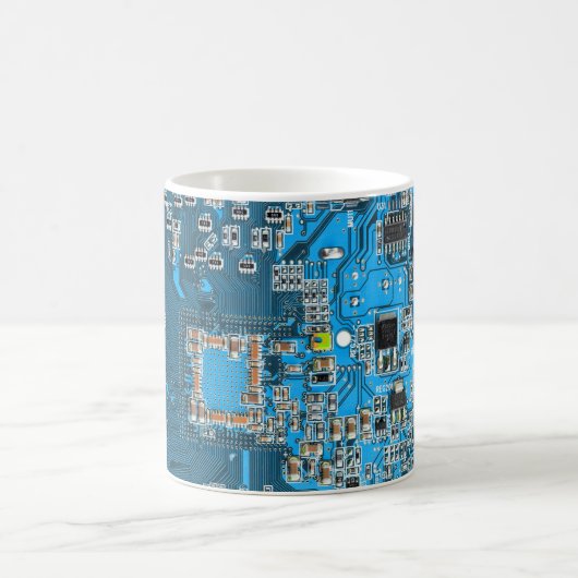 Printed Circuit Assembly PCB Blue Circuit Board Koffiemok (Center)