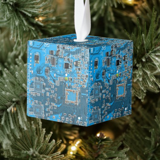 Printed Circuit Assembly PCB Blue Circuit Board Kubus Ornament (Boom)