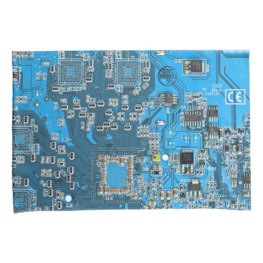 Printed Circuit Assembly PCB Blue Circuit Board Kussensloop (Voorkant-Rechts)