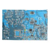 Printed Circuit Assembly PCB Blue Circuit Board Kussensloop (Achterkant)