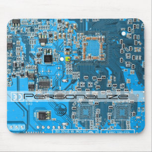 Printed Circuit Assembly PCB Blue Circuit Board Muismat