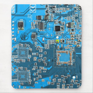 Printed Circuit Assembly PCB Blue Circuit Board Muismat