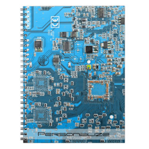 Printed Circuit Assembly PCB Blue Circuit Board Notitieboek