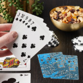 Printed Circuit Assembly PCB Blue Circuit Board Pokerkaarten (Insitu)