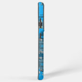 Printed Circuit Assembly PCB Blue Circuit Board Samsung Galaxy Hoesje (Rechterkant)