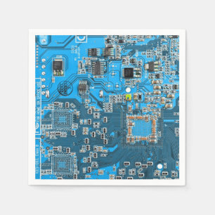Printed Circuit Assembly PCB Blue Circuit Board Servet