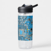 Printed Circuit Assembly PCB Blue Circuit Board Waterfles (Links)