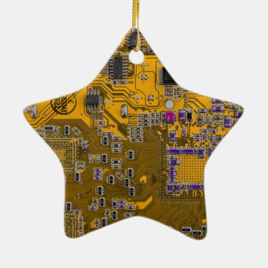 Printed Circuit Assembly PCB Circuit Board Sinaasa Keramisch Ornament (Achterkant)