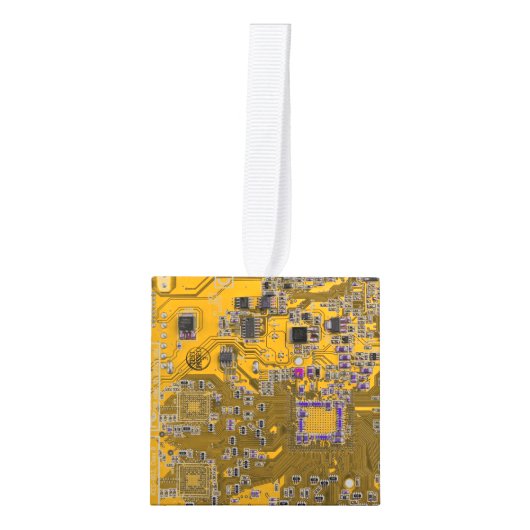 Printed Circuit Assembly PCB Circuit Board Sinaasa Kubus Ornament (Voorkant)