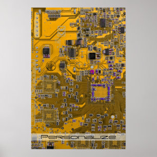 Printed Circuit Assembly PCB Circuit Board Sinaasa Poster