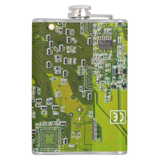 Printed Circuit Assembly PCB Green Circuit Board 2 Heupfles (Achterkant)