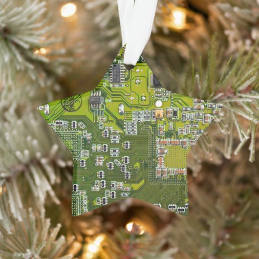 Printed Circuit Assembly PCB Green Circuit Board 2 Ornament (Boom)