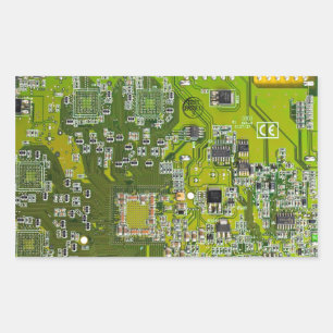 Printed Circuit Assembly PCB Green Circuit Board 2 Rechthoekige Sticker