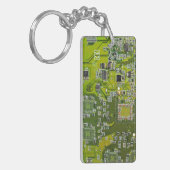 Printed Circuit Assembly PCB Green Circuit Board 2 Sleutelhanger (Voorkant Links)