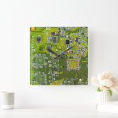 Printed Circuit Assembly PCB Green Circuit Board 2 Vierkante Klok (Huis)