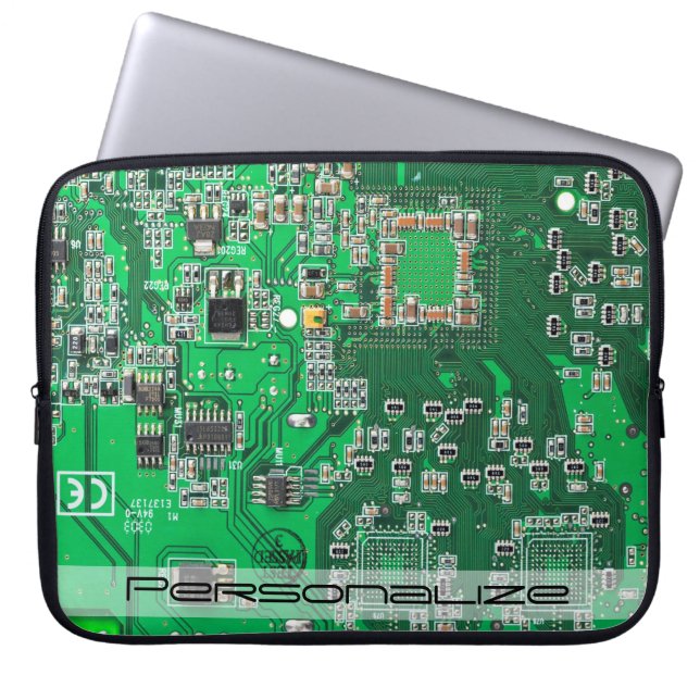 Printed Circuit Assembly PCB Green Circuit Board Laptop Sleeve (Voorkant)
