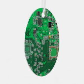 Printed Circuit Assembly PCB Green Circuit Board Metalen Ornament (Voorkant Rechts)