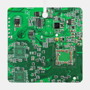 Printed Circuit Assembly PCB Green Circuit Board Metalen Ornament