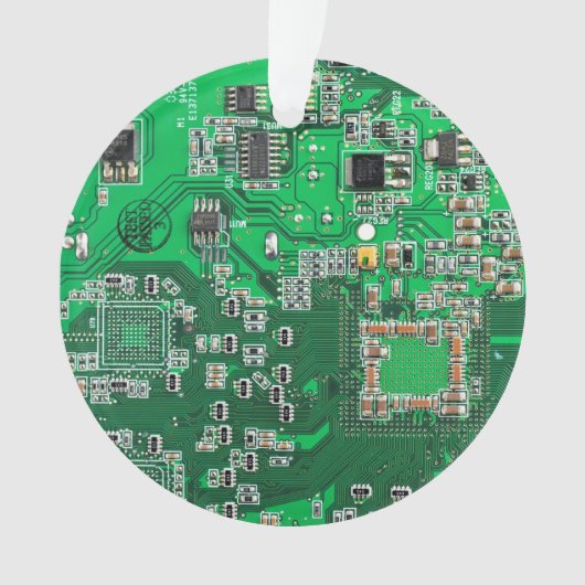 Printed Circuit Assembly PCB Green Circuit Board Ornament (voorkant)
