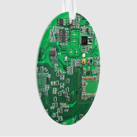 Printed Circuit Assembly PCB Green Circuit Board Ornament (voorkant)