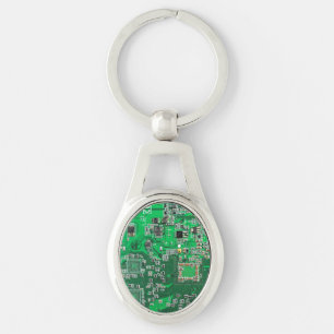Printed Circuit Assembly PCB Green Circuit Board Sleutelhanger