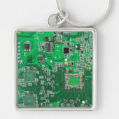 Printed Circuit Assembly PCB Green Circuit Board Sleutelhanger (Voorkant)
