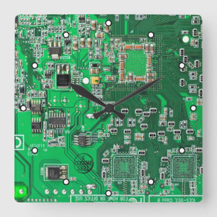 Printed Circuit Assembly PCB Green Circuit Board Vierkante Klok