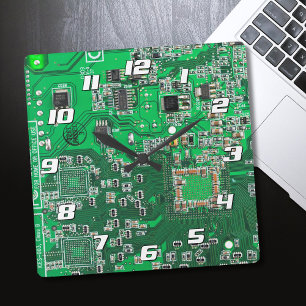 Printed Circuit Assembly PCB Green Circuit Board Vierkante Klok