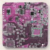 Printed Circuit Assembly PCB Paarse Circuit Board Bier Onderzetter (Voorkant)