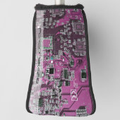Printed Circuit Assembly PCB Paarse Circuit Board Golfheadcover (Draai 90)