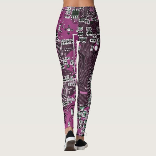 Printed Circuit Assembly PCB Paarse Circuit Board Leggings (Achterkant)