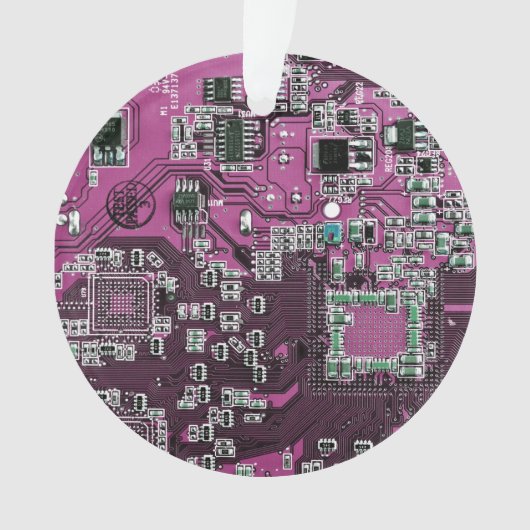 Printed Circuit Assembly PCB Paarse Circuit Board Ornament (voorkant)
